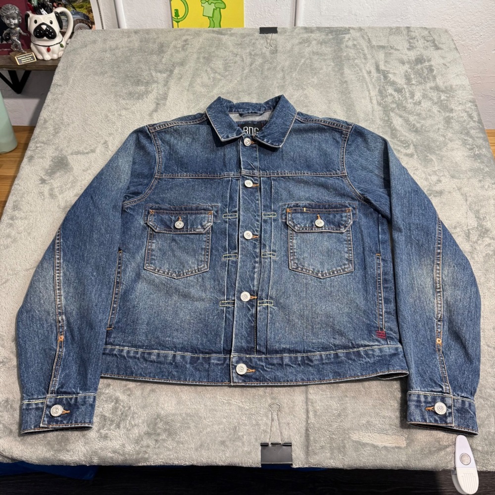 BDG Urban Outfitters Mens Denim Trucker Jacket Medium Wash Blue Cotton Size M